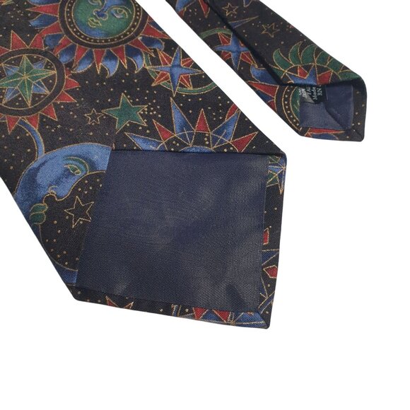Tango By Max Raab Astronomical Design Men Necktie Celestial Moons Stars Sun Gift - Picture 5 of 5